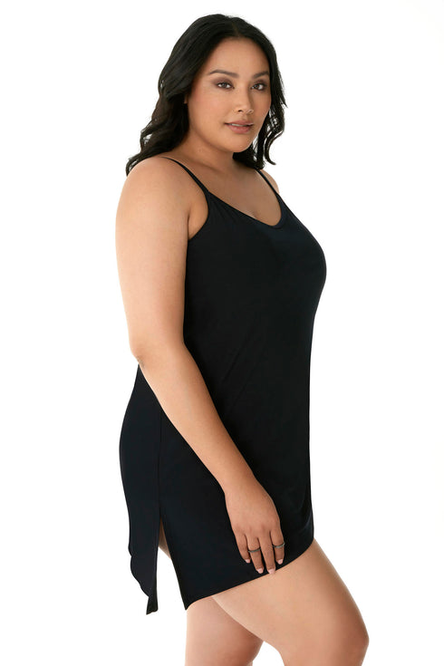 MagicSuit Solids Brynn Plus Size Swim Dress